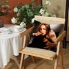 Singer FFiona Apple Cushion Cover Silky Short Plush Invisible Zipper Dustproof Sofa Pillow Case for Home Decor