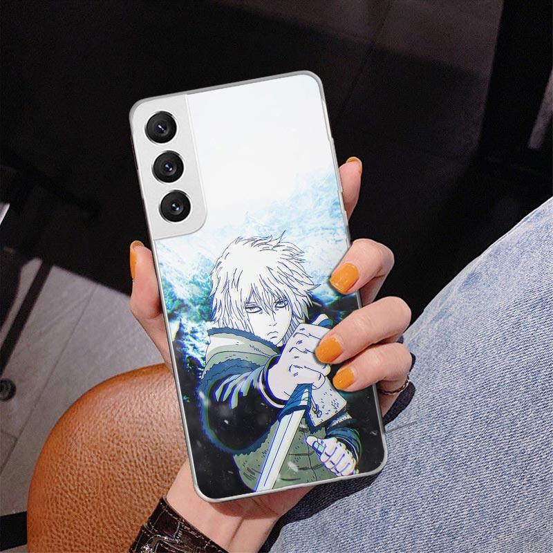 Чехол для телефона Vinland Saga для Samsung Galaxy S24 S25 Edge S26 Ultra S23 S22 S21 Plus S20 FE + Чехол с индивидуальной печатью Galaxy S24