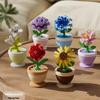Four Seasons Flower Rhyme Potted Plant Building Blocks - Children's Educational Toy Compatible with LEGO, Perfect As a June 1st Gift