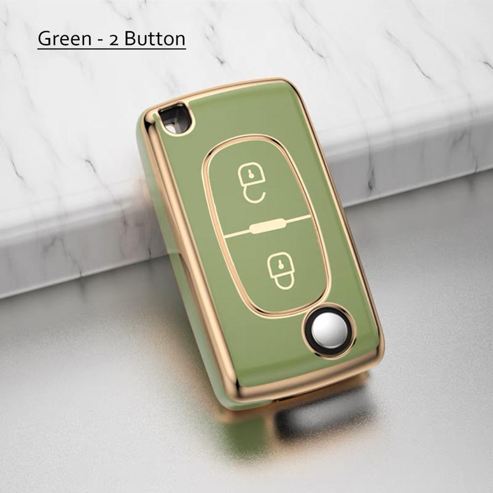 Покрытие TPU 2 3 кнопки автомобильный пульт дистанционного ключа чехол чехол для Peugeot 107 207 307 307S 308 407 607 для Citroen C2 C3 C4 C5 C6 C8
