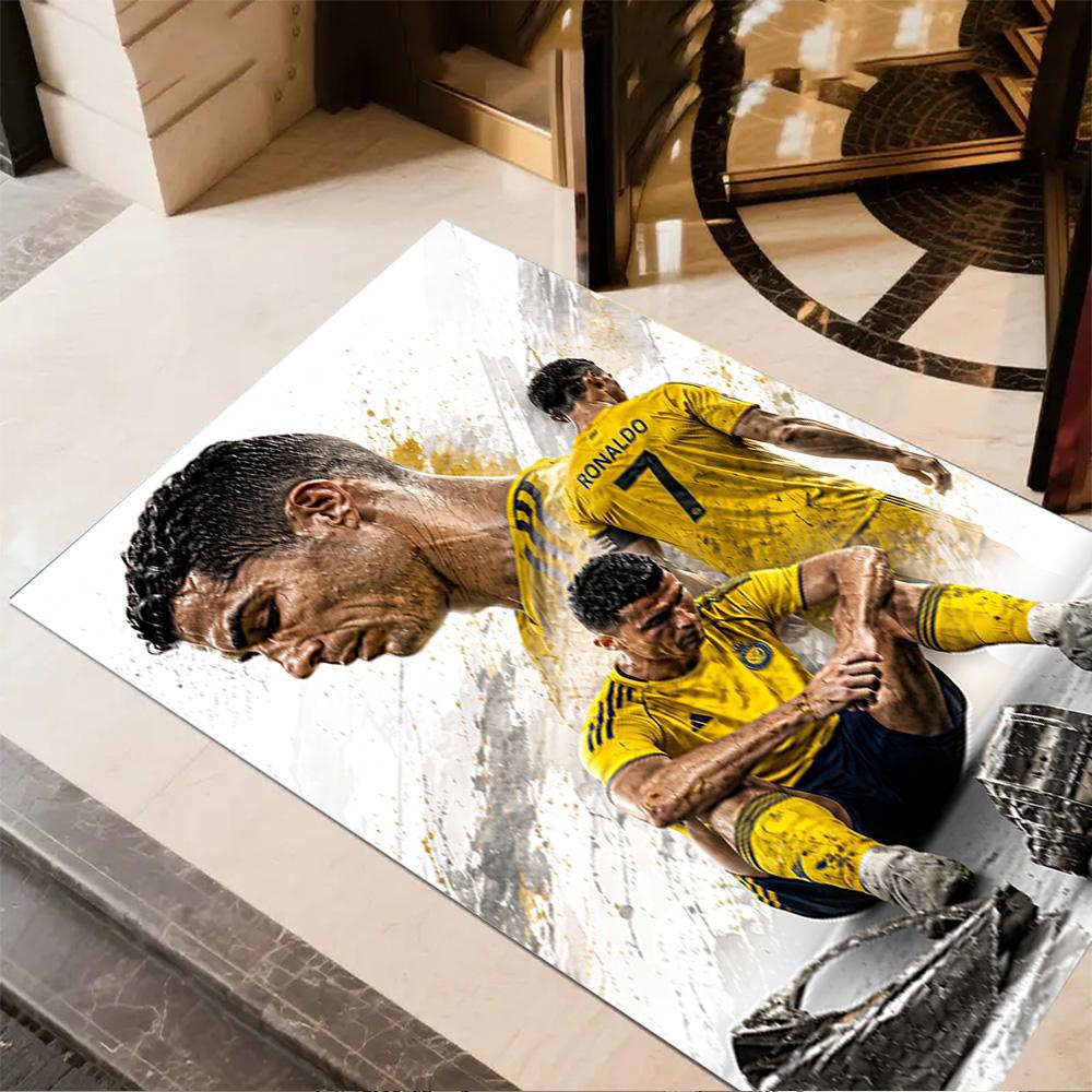 Cr7 Football Legend Carpet Perfect for Bedrooms Dormitory Playrooms Outdoor Antislip Carpet Office home decor Gift for Festivals