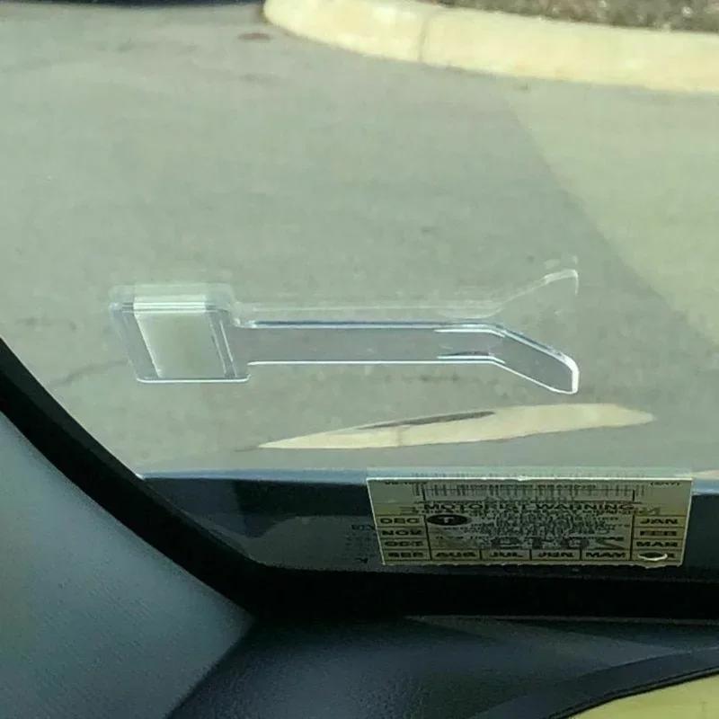 Car Parking Ticket Clip Fastener Permit Card Bill Holder Cars Window Windscreen Glass Clips Stickers Automotive Accessories