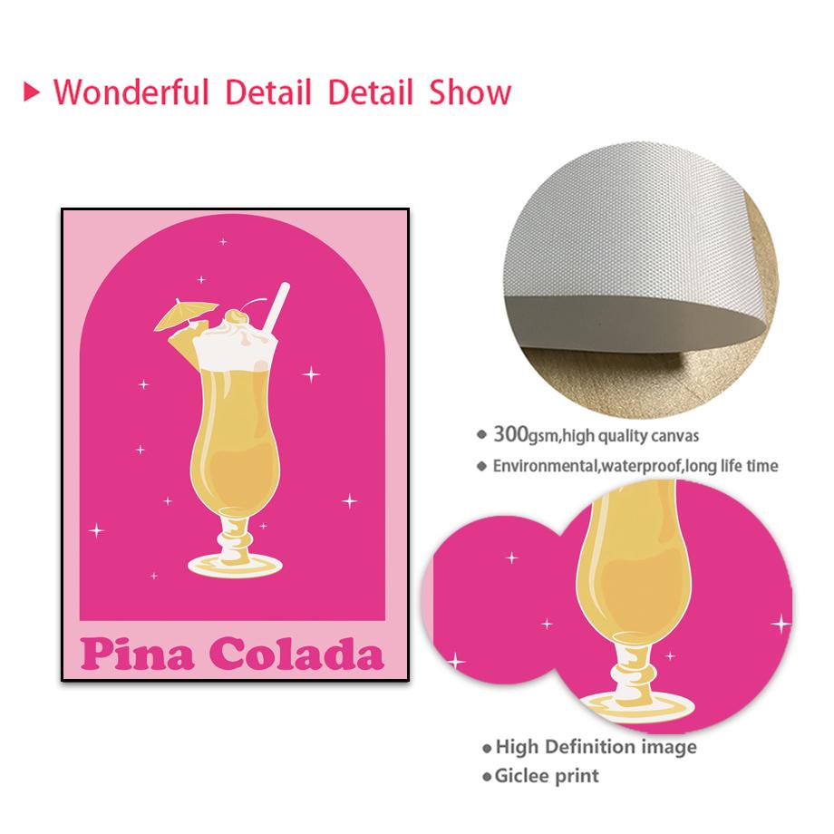 Водка Маргарита Капри Голубая лагуна растение коктейльные постеры и принты настенная живопись на холсте для гостиной декоративные картины