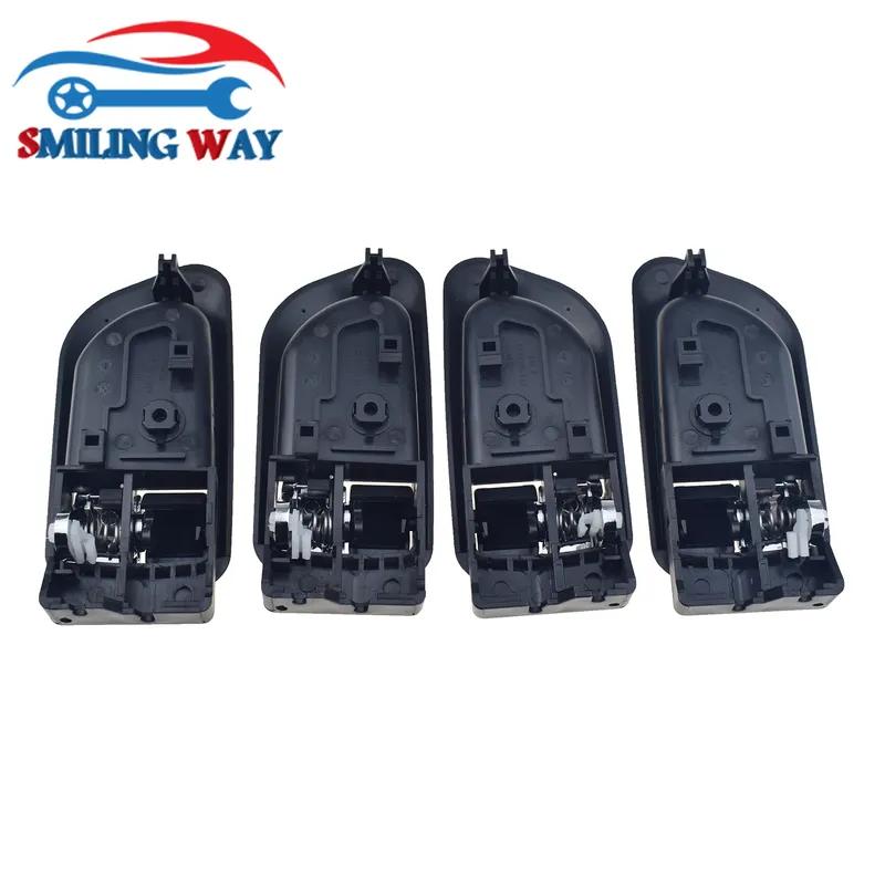 4 Pcs Front Rear Left Right Interior Door Handle For Great Wall X240 2010-2016 & X200 2011-2017, Haval Hover H3 H5 2010-2013