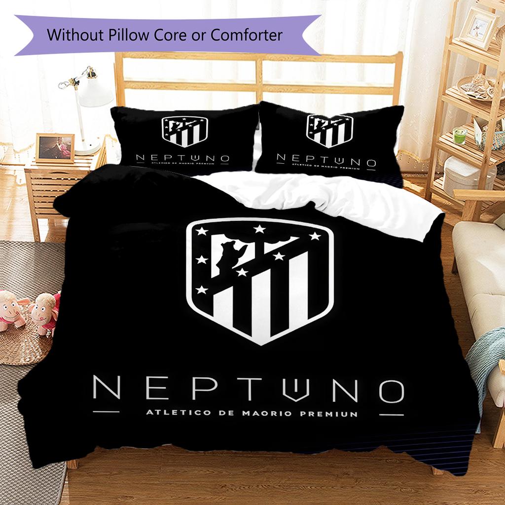 Atleti Bedding Quilt Set Quilt Cover Pillowcase Home Decoration Birthday Gift (1 * duvet cover + 2 * pillowcase, without core)