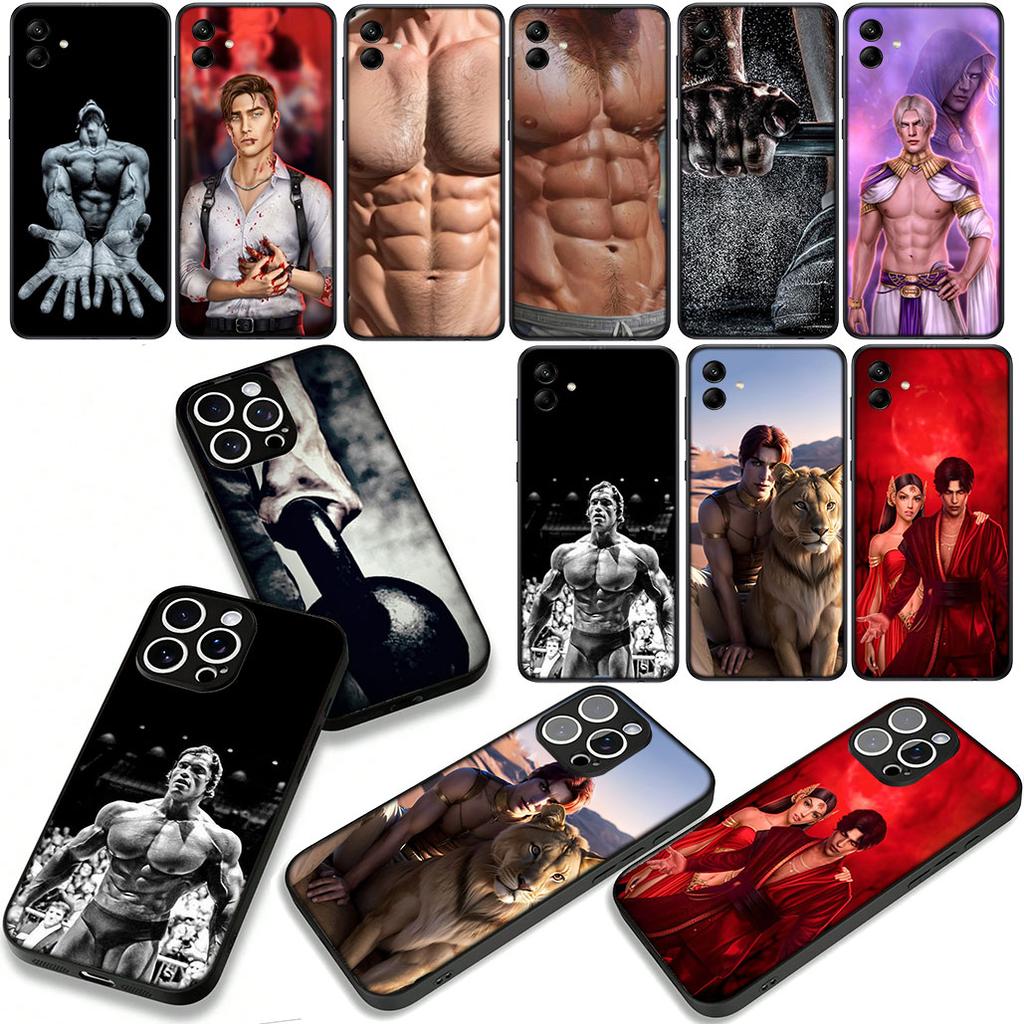 Romance Club sexy Muscle Man Himbo Cover Phone Case for Apple iPhone 17 16 15 11 Pro XS Max XR 6 7 8 Plus + SE 2020 5 16E