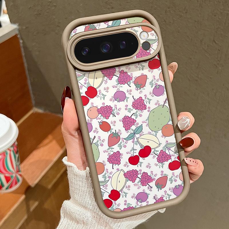 Красивый чехол с принтом вишни для Google Pixel 10 Pro XL, противоударный бампер, мягкая силиконовая задняя крышка для Pixel 9A 9 8 7 Pro 8A 7A