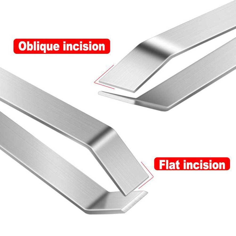 Fish Bone Tweezers Stainless Steel Tongs Clip Style