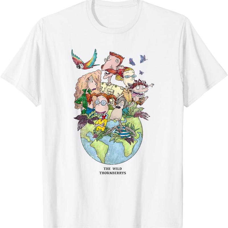 The Wild Thornberrys Earth Day Distressed Group Shot T Shirt