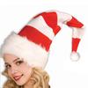 Рождественская шапка Санты, плюшевая красная и белая шапка Санты, украшение для праздничного костюма, аксессуар для домашних вечеринок
