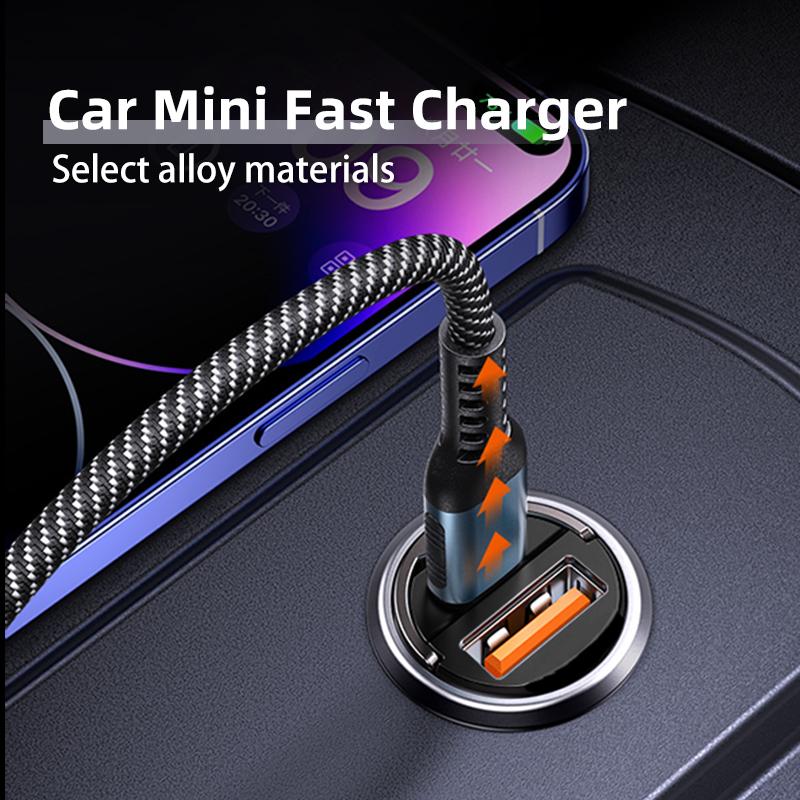 Car Charger QC3.0 Cigarette Lighter Charger Auto Phone Fast Charging For Citroen C3 C4 C5 C1 C2 Berlingo Celysee Xsara Picasso