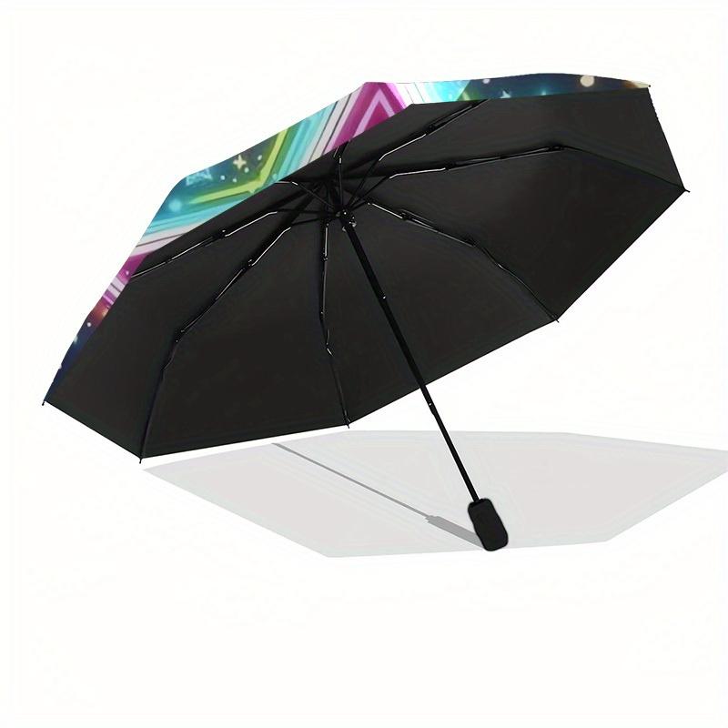 1pc Neon Hello Kitty Star Umbrella with Plastic Handle,Suitable for All Seasons Home Travel Outdoor UmbrellaSanlio604
