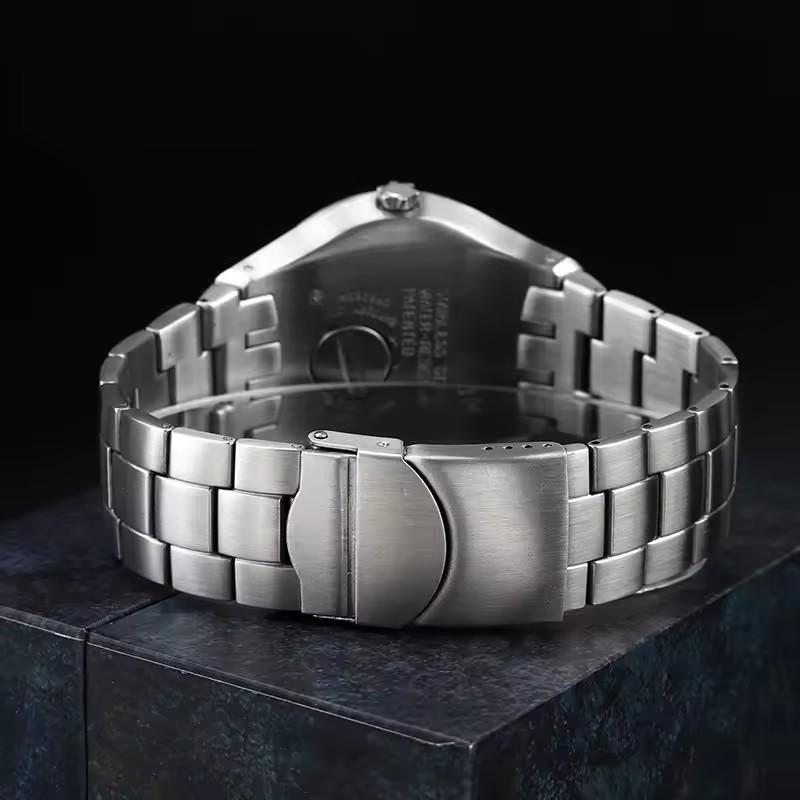 Для Swatch YTS401 402 403G 409 713 YTB400 изогнутый конец цельный браслет из нержавеющей стали 20 мм Складная застежка Металлическая цепочка для часов