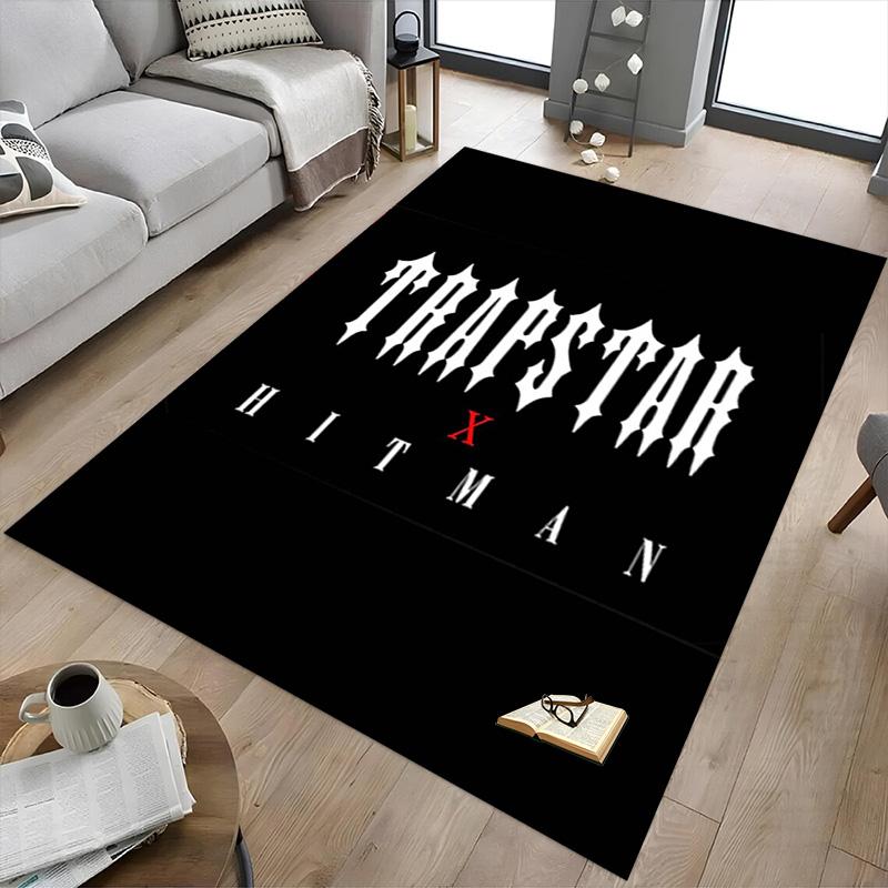 1 шт. Ковер Trapstar X Hitman Collaboration для игровой комнаты, спальни, гостиной, дивана, домашнего декора, детский коврик для игровой зоны, нескользящий коврик для пола Y826165