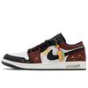 Air Jordan 1 Хорошие вещи случатся Низкие Винтажные Баскетбольные Кроссовки Мужские Черный Красный Белый 553558-044(КомандаА-)