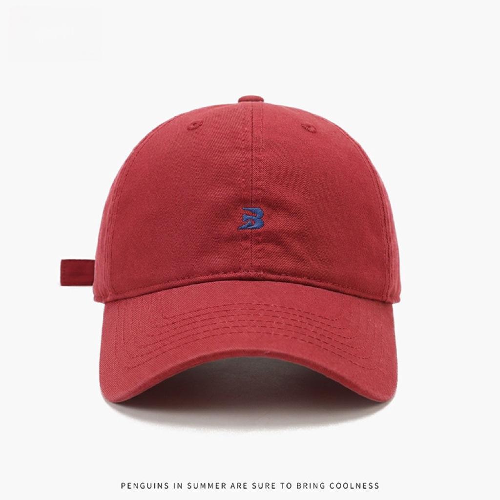 Spring and summer new simple small letter horse character embroidery baseball hat women's year of the horse cap artistic sense