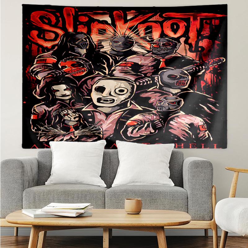 1PC Rock Metal Music Band Collage K-pop music group Tapestry Accessories for Bedroom,Livingroom, dormitory Room Wall Decor Fan Birthday Gifts