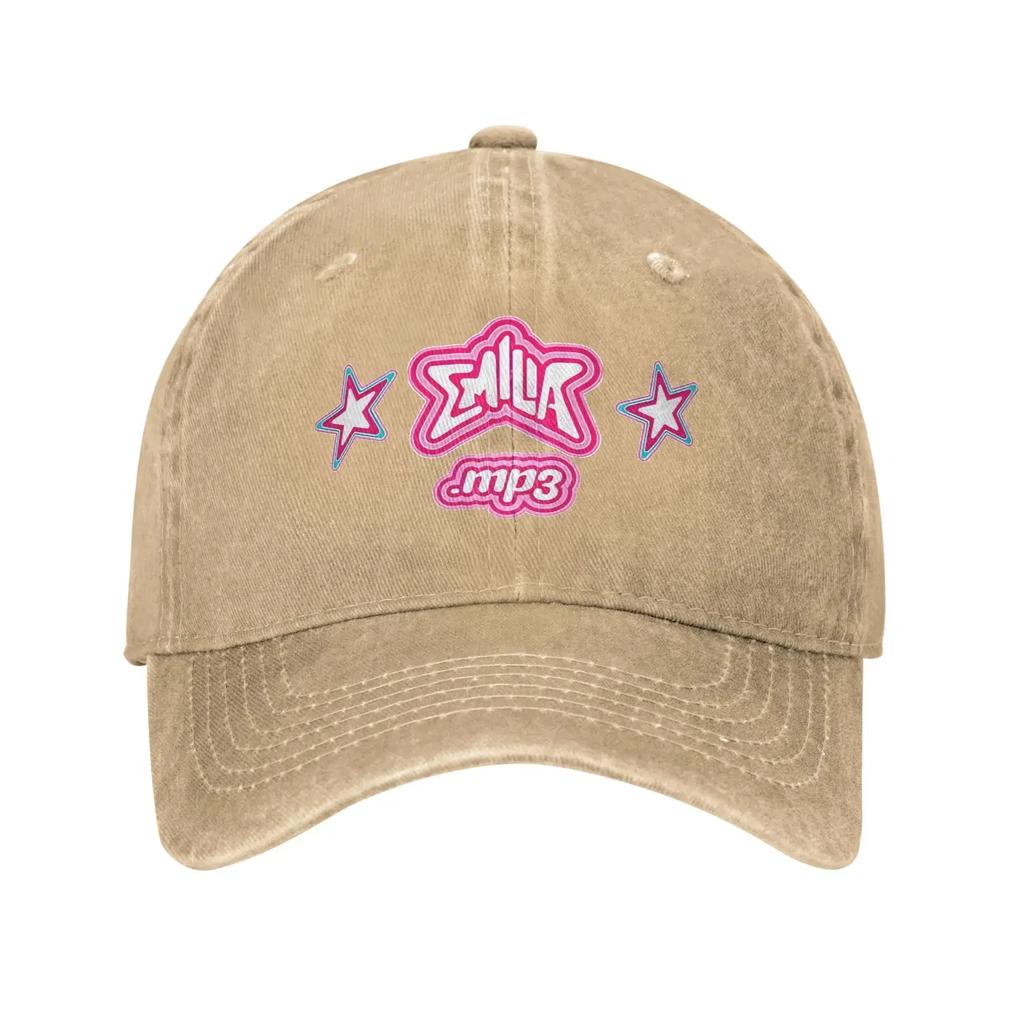 Emilia Mernes mp3 Logo Headwear Baseball Cap Men Women Casual  Caps Hat Adjustable Trucker Hat
