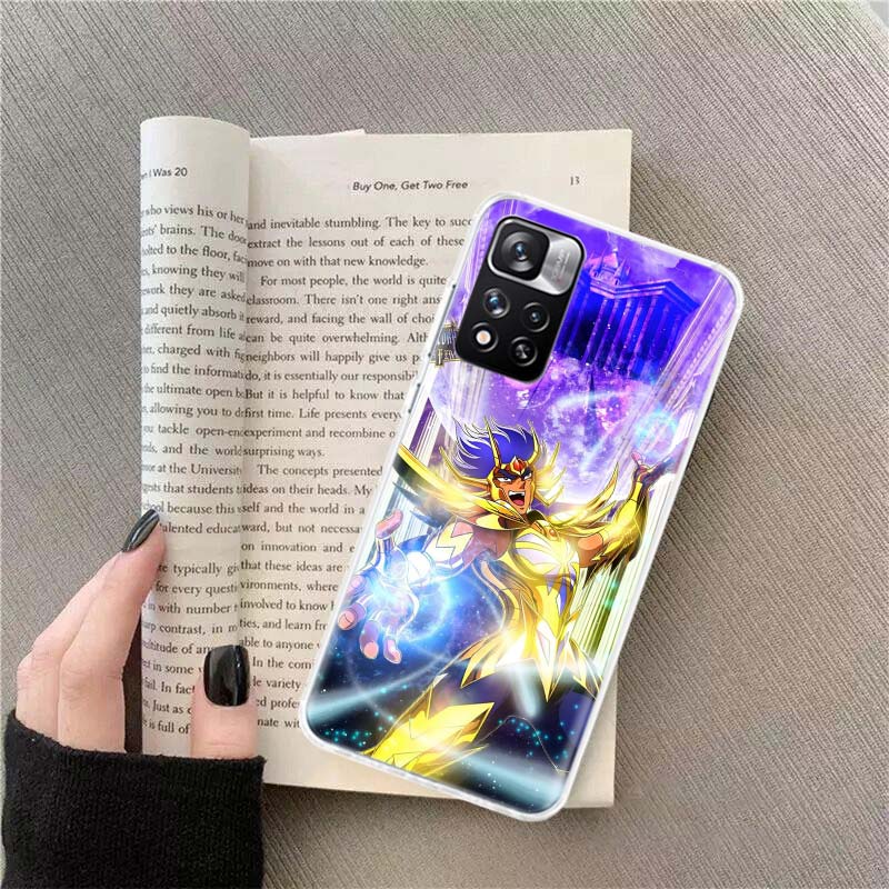 Saint Seiya Knights Of The Zodiac Phone Case For Xiaomi Redmi Note 11 12 14 13 Pro Plus 5G 14S 4G 12S 10 10S 11T Pro 11S 11E Coq