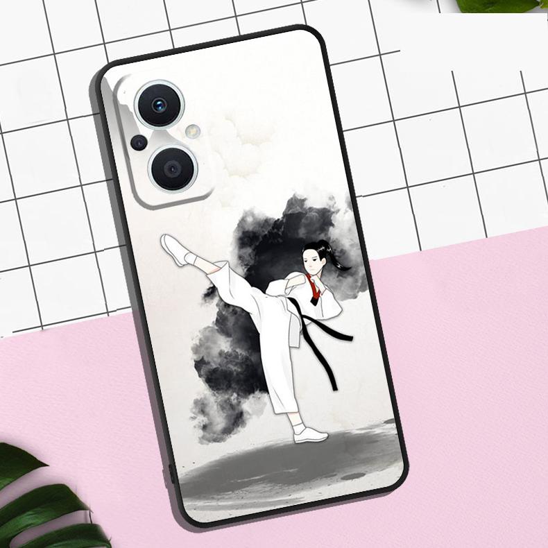 Чехол Кунг-фу Тхэквондо Каратэ Для OPPO Reno 13 12 11 F 8T 7 8 10 Pro OPPO Find X8 Pro X6 Pro X3 X5 Lite Чехол Coque