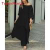 Cotton Linen Casual Woman Set With Irregular Long Sleeve Hoodie And Wide Leg Pants For Spring Fashion Comfort
