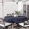 Round Anti-stain Tablecloth 180 Cm ALIX Denim Blue, by Soleil d'Ocre