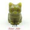 1.5" Various Crystal Energy Stones Carved Cats Rose Quartz Kitten Figurine Natural Gemstone Mini Sitting Cat Chakra Homome Decor