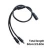 Удлинительный кабель DC8mm 1 мама на 2 папа разветвитель DC7909 шнур питания для солнечного генератора и портативной электростанции