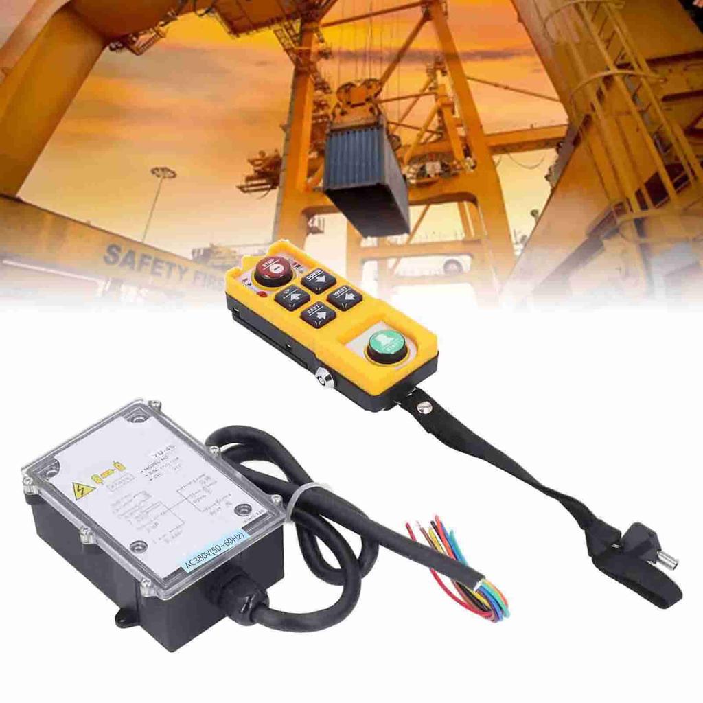 AC380V 100m беспроводной крановый пульт дистанционного управления водонепроницаемый анти-падения электрический промышленный пульт дистанционного управления с