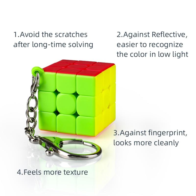 Hellocube 2020 Qiyi Keychain 3x3 Cube 3x3x3 Mini Keyring Puzzle Toys Educational For Children