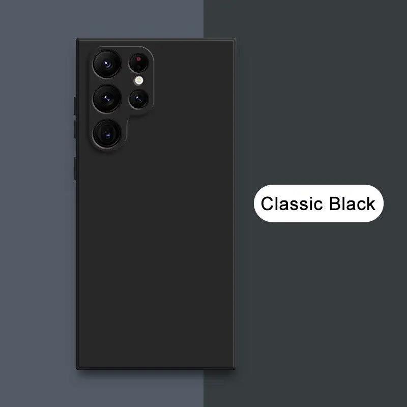 New Square Liquid Silicone Case For Samsung Galaxy S23 S22 S21 S20 Ultra Plus S21FE S20FE Note20Ultra A12 A52 A14 A54 A13 A33 A53 A73 Shockproof Case