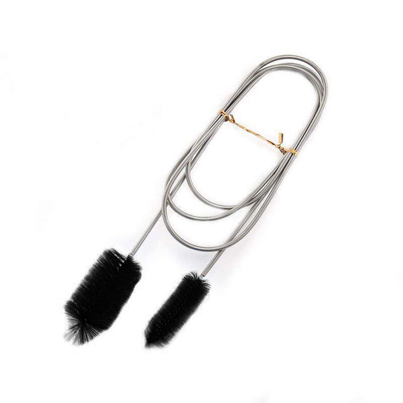 Популярный U-образный нейлоновый шланг для аквариума, пружинная щетка, щетка для воздушной трубки, щетка для чистки из нержавеющей стали, 1 шт., щетка
