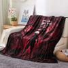 1PC Tokyo Ghoul Patterned Flannel Blanket Suitable For All Seasons For Home Decor Warmth And Comfort Gifts Holiday Present