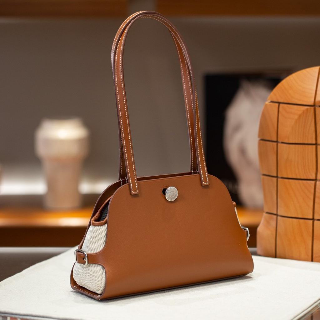 Top-layer Cowhide Connection Will Launch Bags For And 2025 Large-Capacity Casual Bags Timely Launch Of Hundreds Of Single Leather Bag Underarm Styles