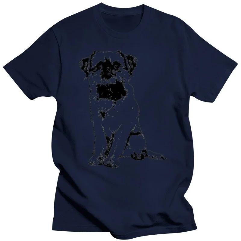 Cute Fluffy Soft Brussels Griffon Sitting Kids Pet tshirts Women-tshirt t shirt