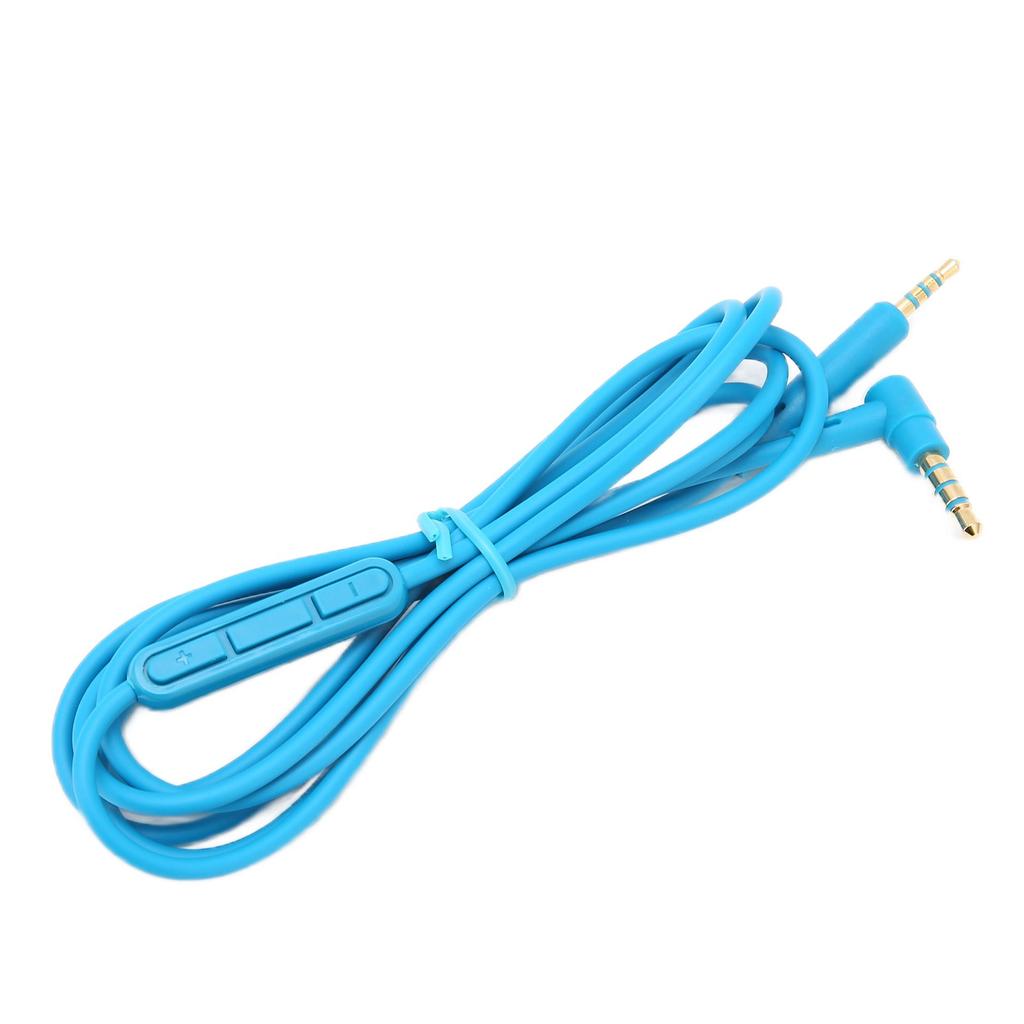 Replacement Audio Cable Headphone Cable with In Line Mic Volume Control for QC25 QC35 HeadphonesBlue