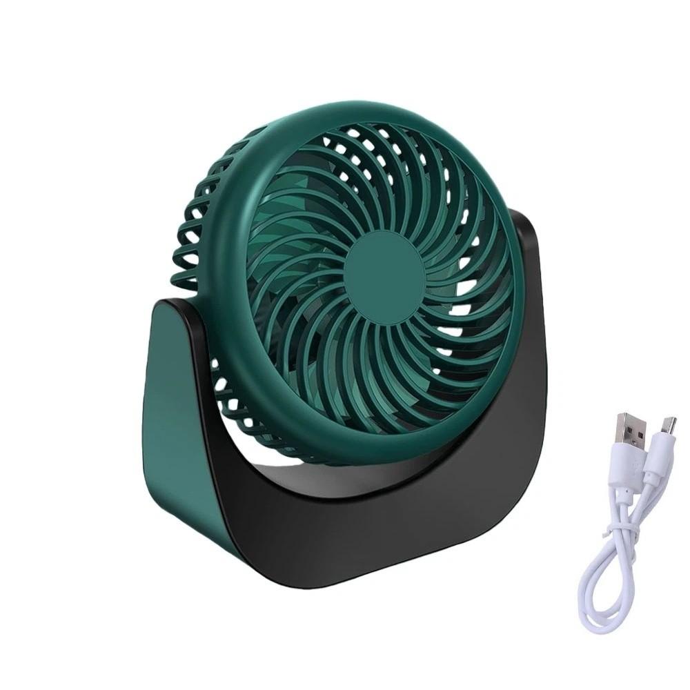 Energy-Saving Mini Portable Desk Fan Air Turbo Tech USB Rechargeable Fan Makeup Setting