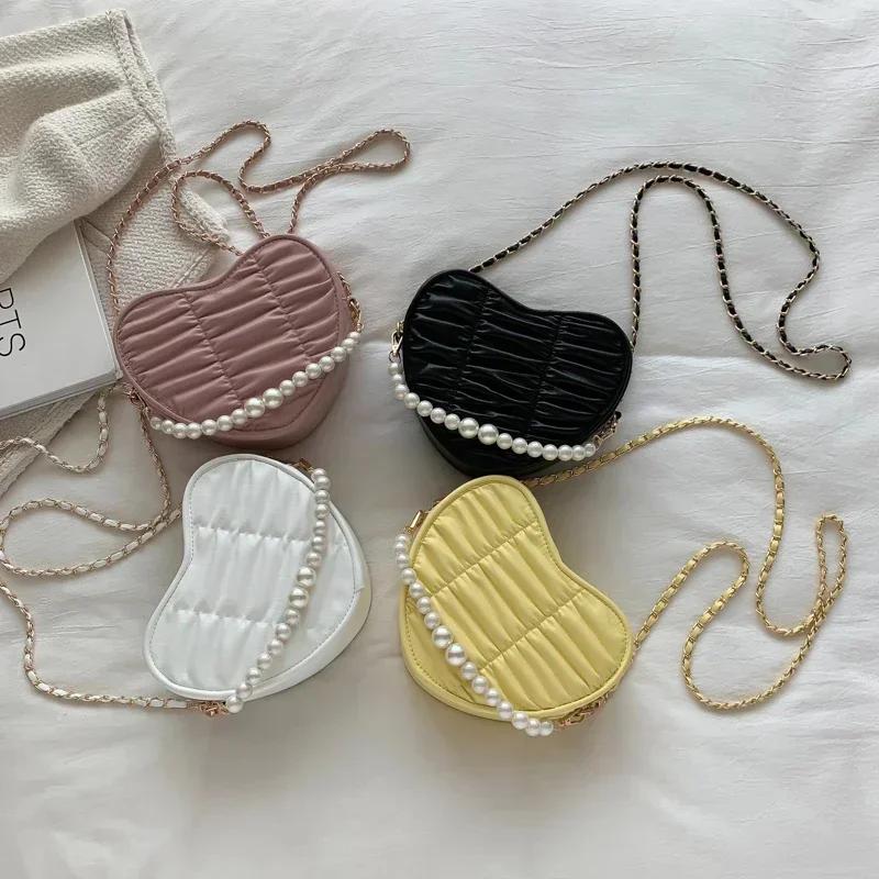 Сумки на плечо в форме сердца, прочные цепочки, классика моды, стиль, чувство роскоши, популярность, сумки через плечо