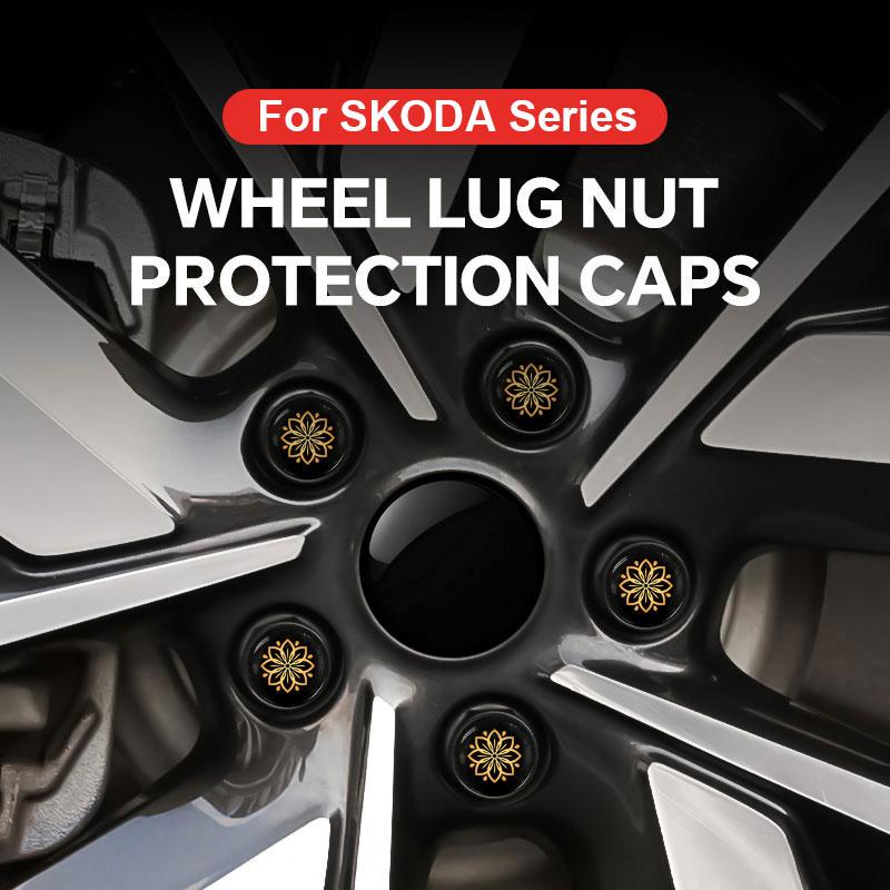 20PCS Car Wheel Lug Nut For SKODA Octavia Kodiaq Kamiq Fabia Karoq Elroq Enyaq Car Wheel Caps Bolts Tire Nut CapsGood product