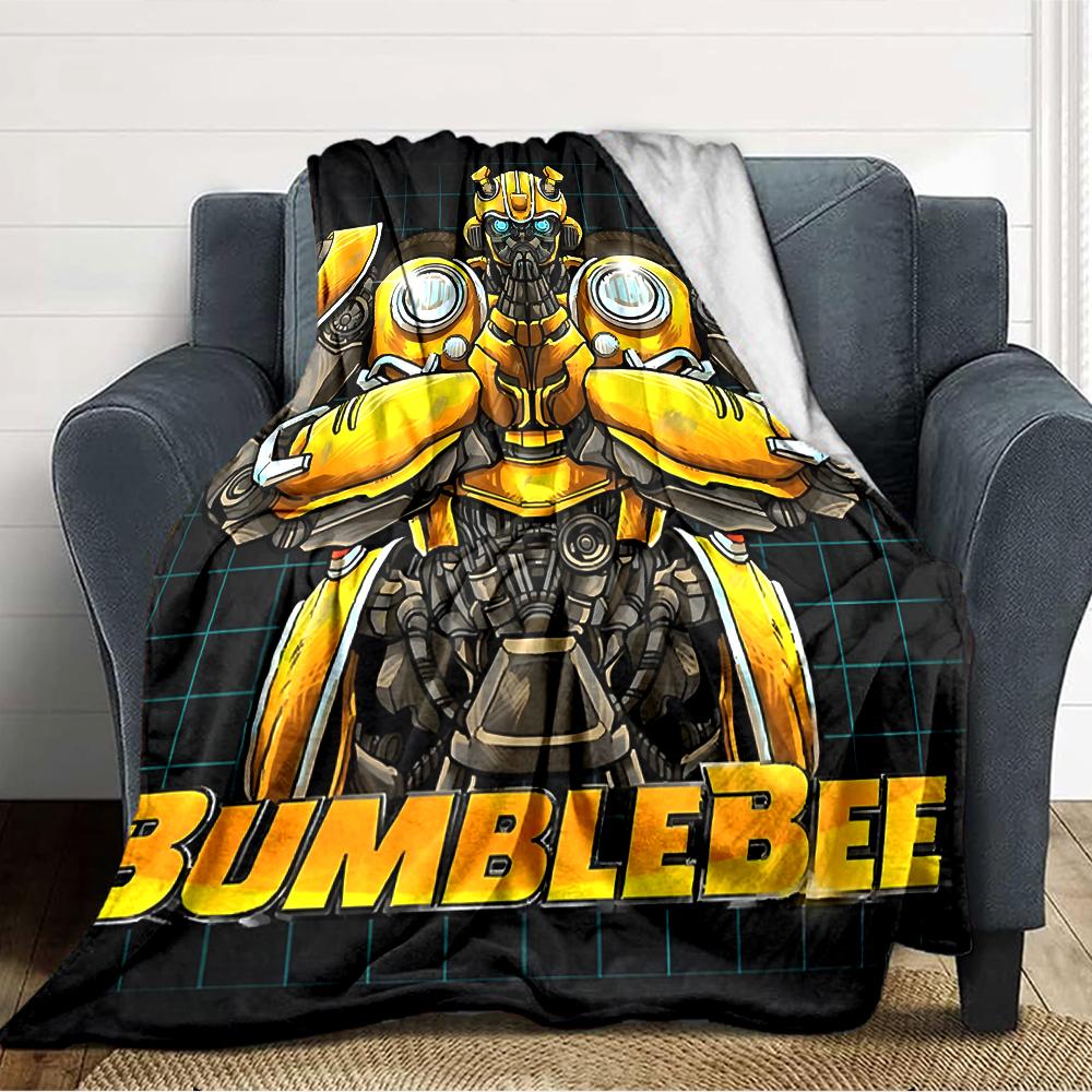 1pc Bumblebee2 Blanket, Gift, for Men and Women, Soft Blanket, Good for Sofa Bed Couch Travel, Lightweight Flannel Blanket
