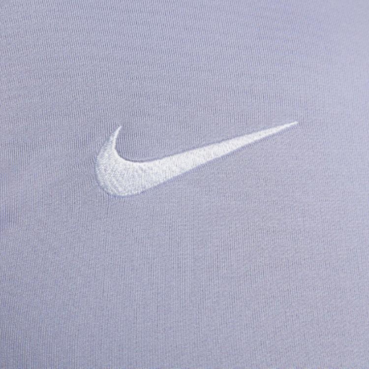 Nike Футболка Tottenham Hotspur Strike с вышитым логотипом и буквенным принтом, облегающая, с длинным рукавом и застежкой-молнией, мужская, фиолетовая, DX3111-524
