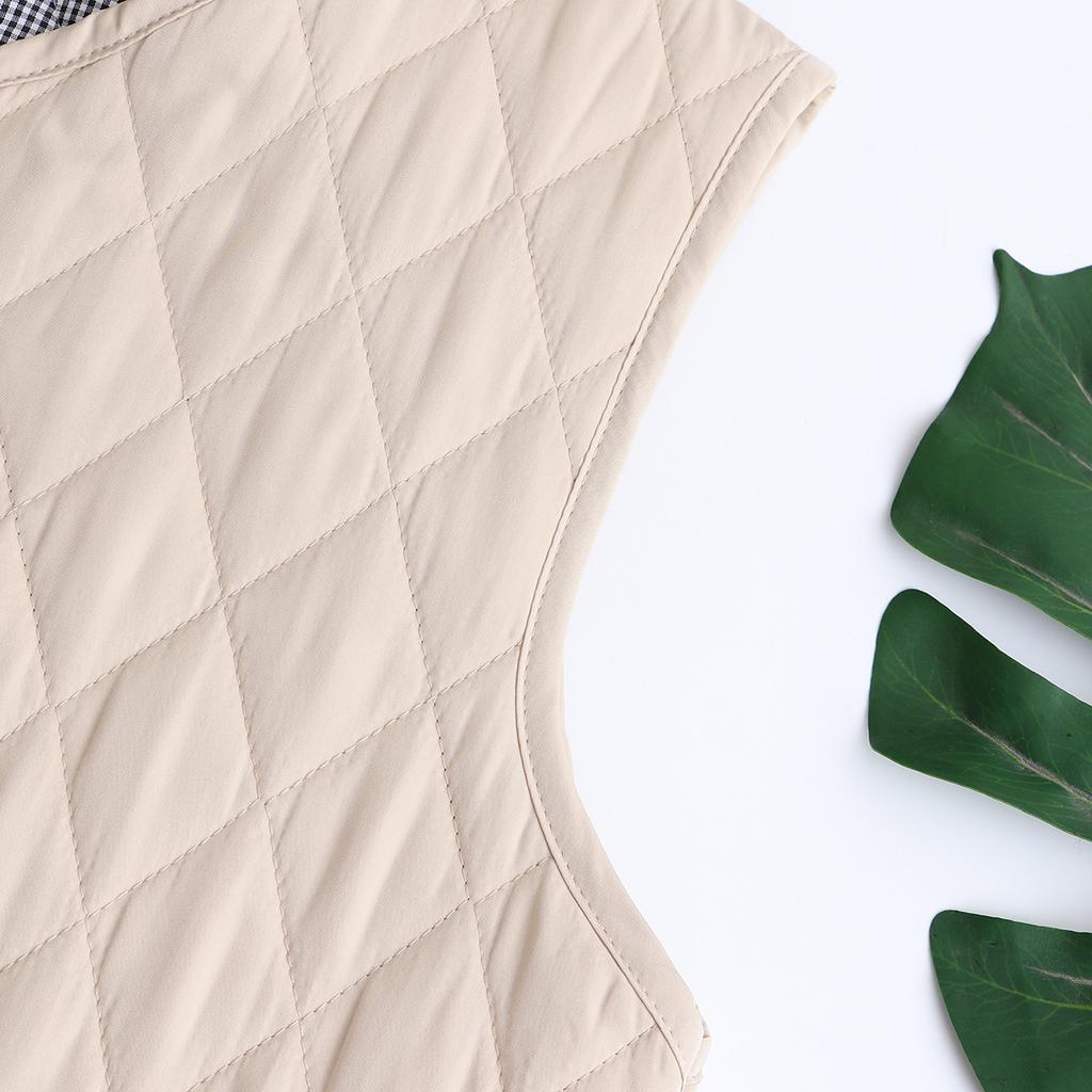 Осенне-зимняя парка больших размеров, женская одежда, куртка без рукавов среднего возраста, модный стеганый жилет с карманами и цветочной вышивкой