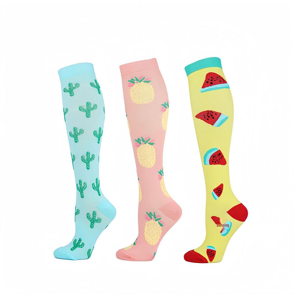 "Женские компрессионные спортивные носки": 3 пары для бега и прыжков со скакалкой