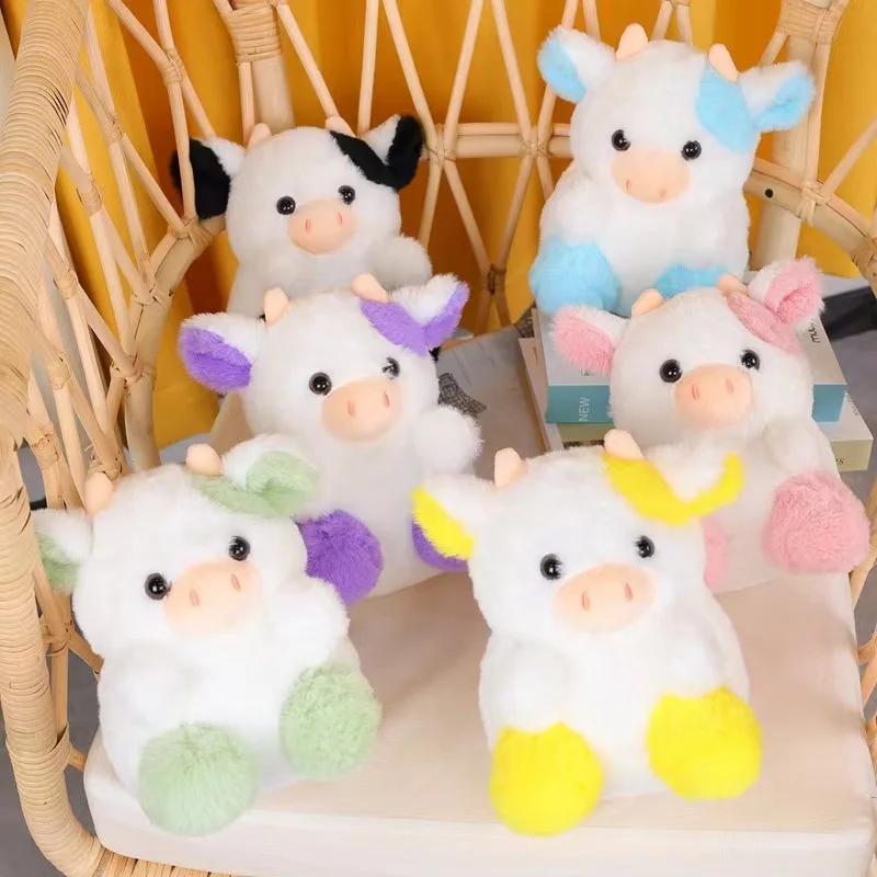 20 см мягкая милая плюшевая игрушка корова кукла украшение автомобиля украшение домашнего стола кукла для торта мужской и женский подарок на день рождения корова