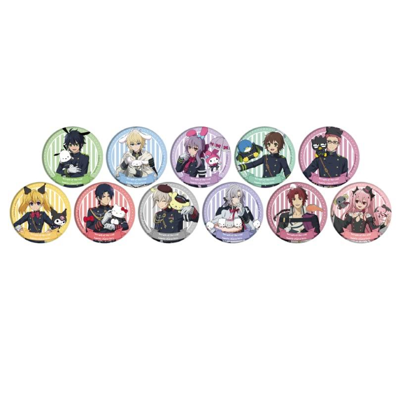 A3 Seraph of the End X Sanrio Characters 02 Original Illustration Can Badge Box of 11
