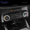 For Ford Focus/Focus ST 2019 2020 2021 2022 2023 2024 2025 Real Soft Carbon Fiber Sticker LHD Car Central Control AC Frame