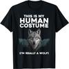 Funny Wolf Design For Men Women Boys Girls Kids Wolf Lovers T-Shirt
