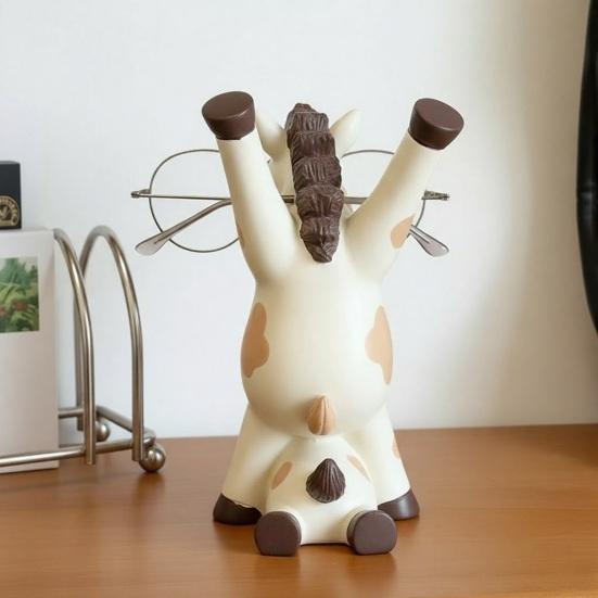 Милый Держатель для очков в виде лошади Смоляной Животный Стенд для демонстрации очков Оригинальное Настольное украшение в виде лошади для дома, офиса, прикроватной тумбочки, стола