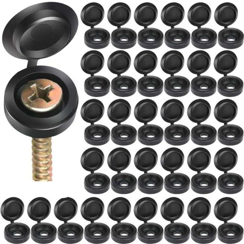 Plastic Push-Type Caps – Assorted Sizes Screw Cover Caps For Furniture, Cabinets, And DIY