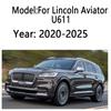 For Lincoln Aviator U611 2020-2025 Car Trunk Cargo Cover Waterproof Tray Storage Security Shield Partition Mat Car Accessories F10